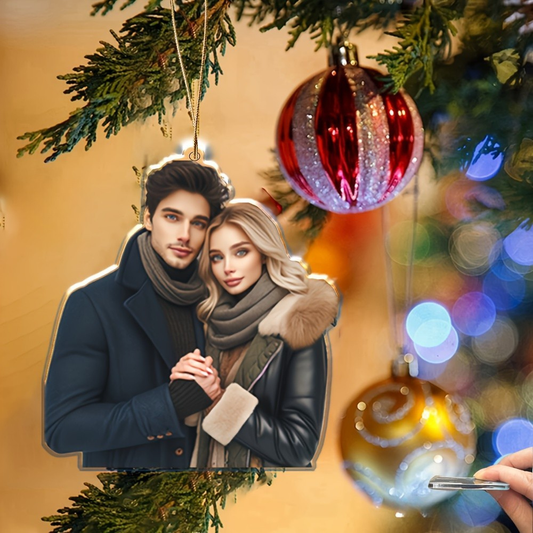 Décoration de Noël Personnalisée Photo Acrylique - BlxckFR