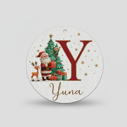 Décorations de Noël Personnalisées Initiales Nom