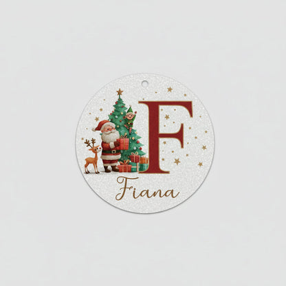 Décorations de Noël Personnalisées Initiales Nom