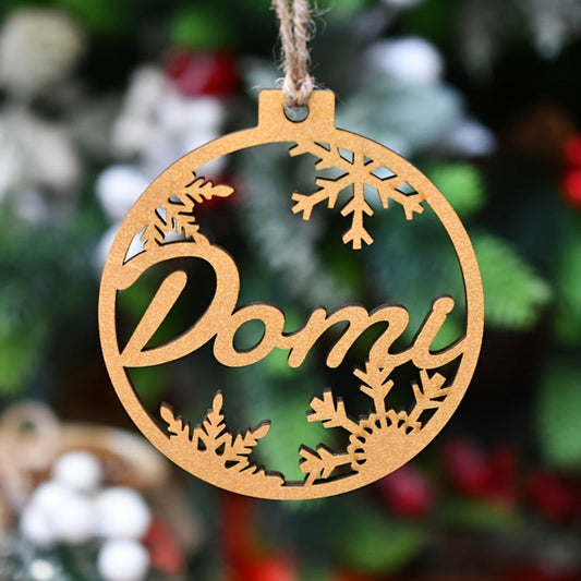 Décoration de Noël Personnalisée en Bois - BlxckFR