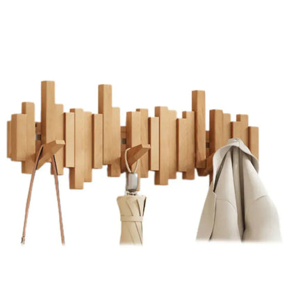 Crochets Muraux en Bois Moderne