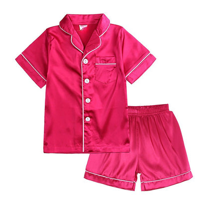Ensemble de Pyjama En Soie Doux pour Enfants