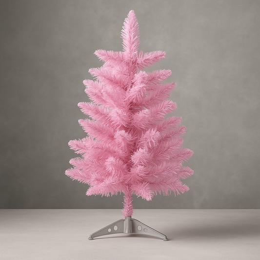 Arbre de Noël Rose Artificiel Décoration de Table Fête Hiver - BlxckFR