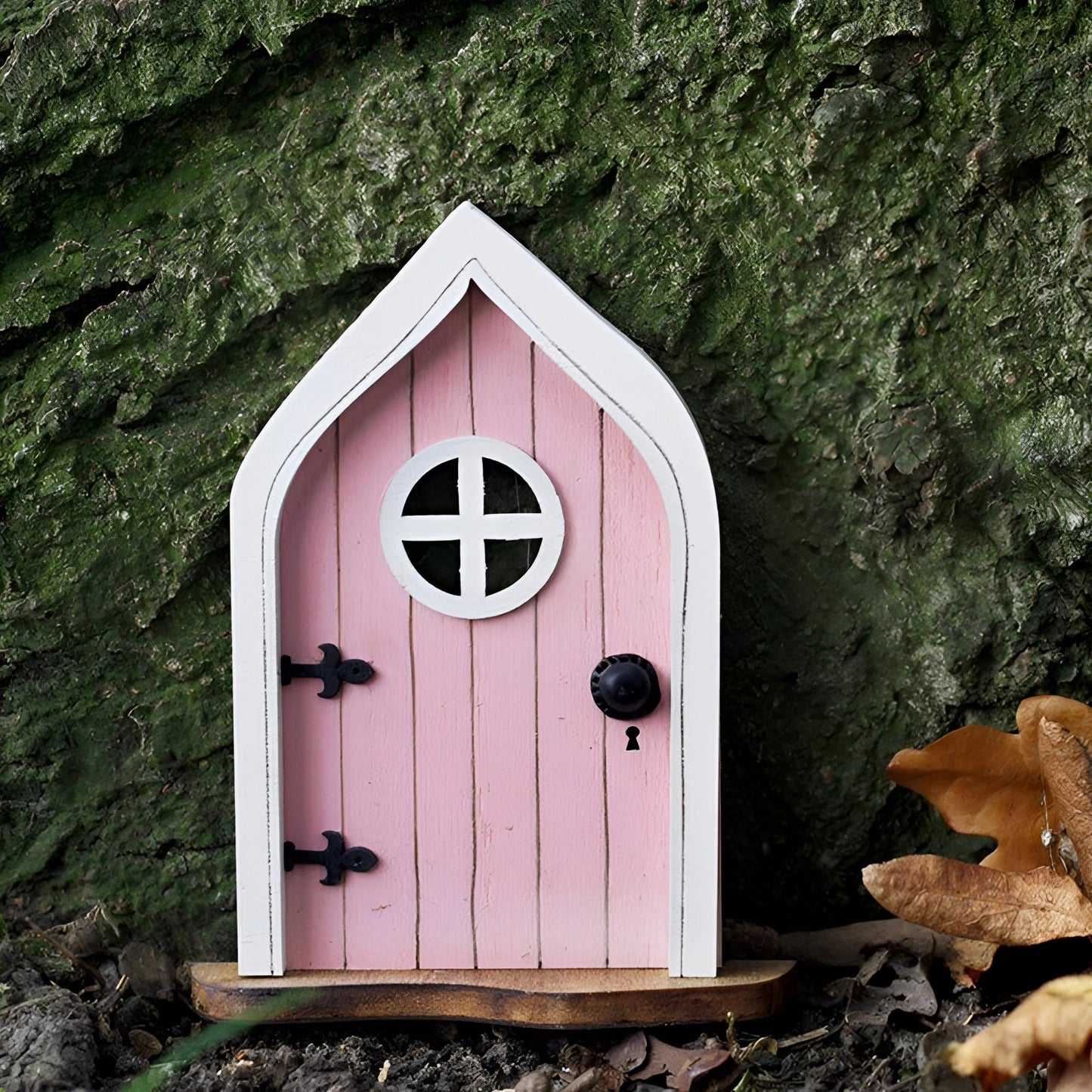 Porte de Fée en Bois Miniature pour Jardin