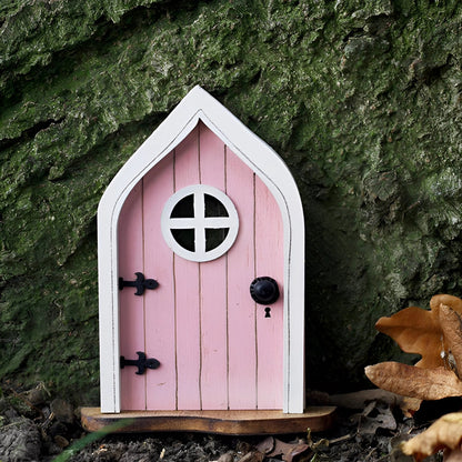 Porte de Fée en Bois Miniature pour Jardin