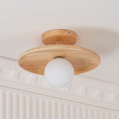 Lampe Plafond Bois Massif Chaude et Intime