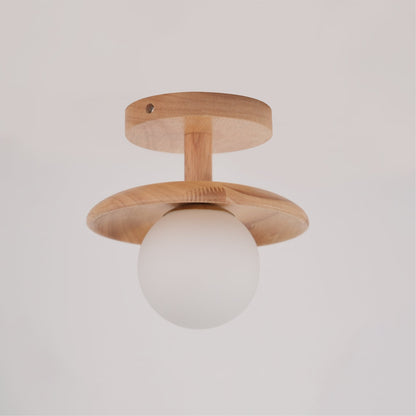 Lampe Plafond Bois Massif Chaude et Intime