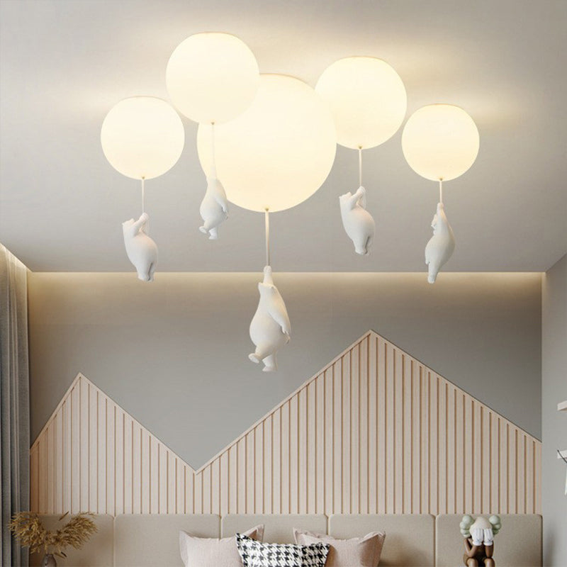 Plafonnier Enfant Ours et Ballon Ludiques 3