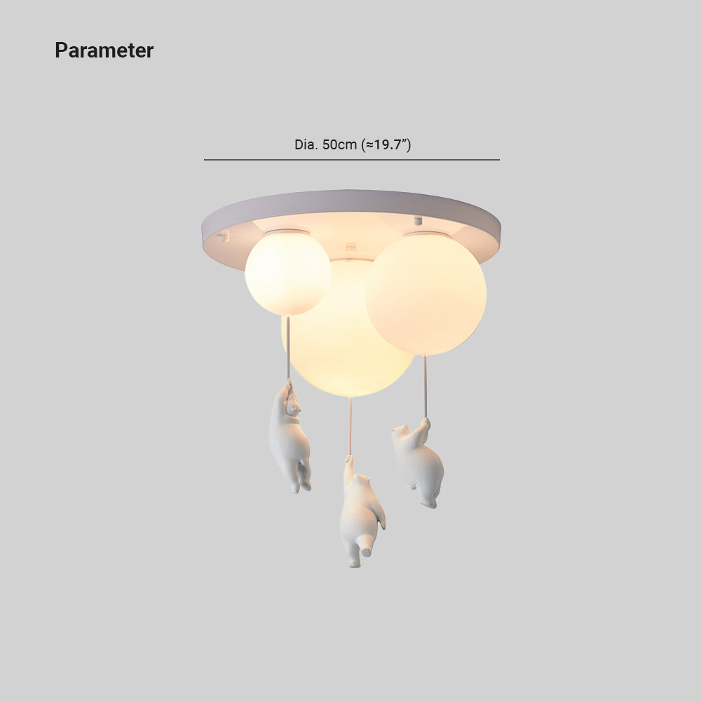 Plafonnier Enfant Ours et Ballon Ludiques 7