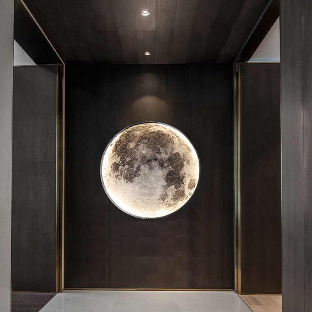 Plafonnier LED Design 3D Forme Lune ou Terre - Foivo