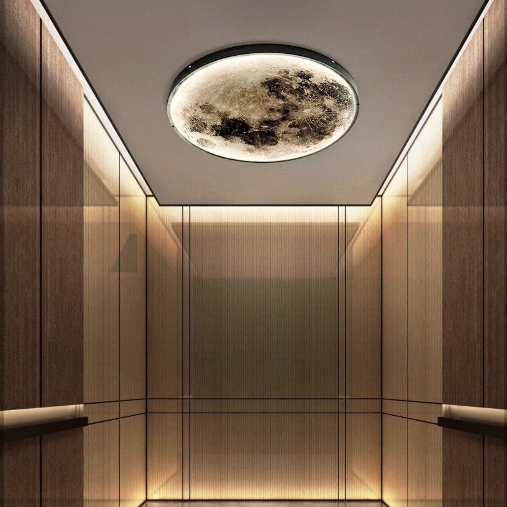 Plafonnier LED 3D Lune ou Terre 2