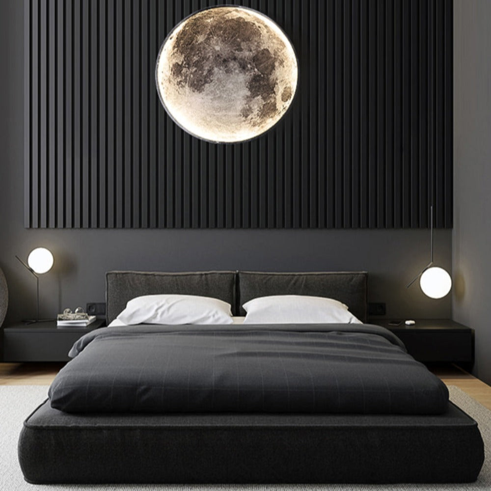 Plafonnier LED 3D Lune ou Terre 5
