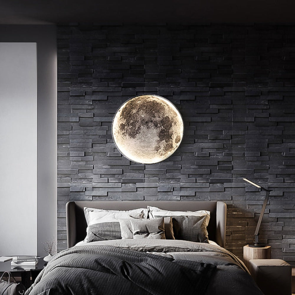 Plafonnier LED 3D Lune ou Terre 9