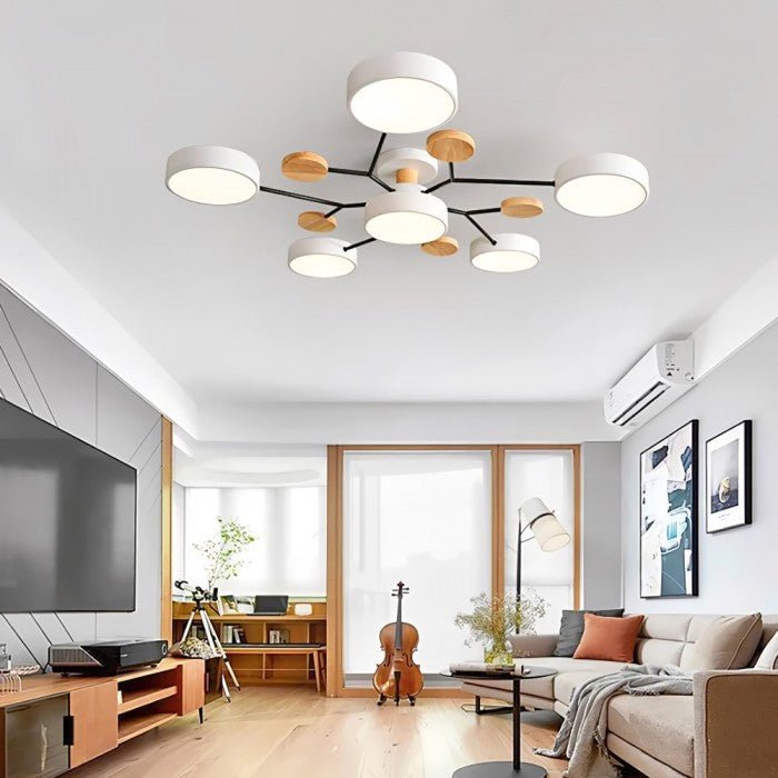 Plafonnier LED Design Ramifié Pour Salon Moderne Éclairage LED Plafond 1