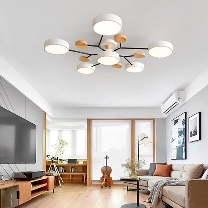 Plafonnier LED Design Ramifié Pour Salon Moderne Éclairage LED Plafond 1