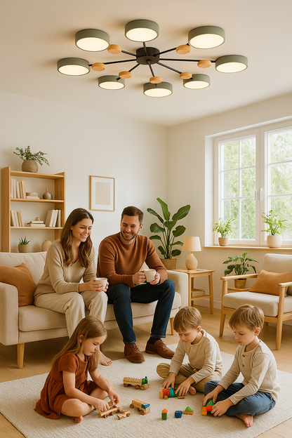 Plafonnier LED Design Ramifié Pour Salon Moderne Éclairage LED Plafond 3