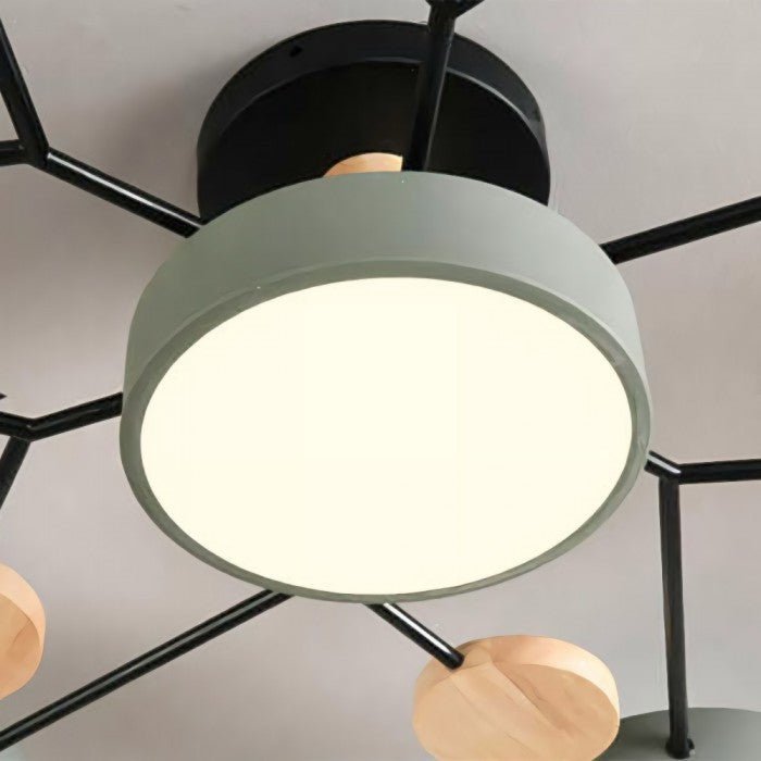 Plafonnier LED Design Ramifié Pour Salon Moderne Éclairage LED Plafond 6