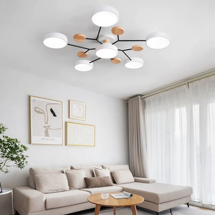 Plafonnier LED Design Ramifié Pour Salon Moderne Éclairage LED Plafond 8