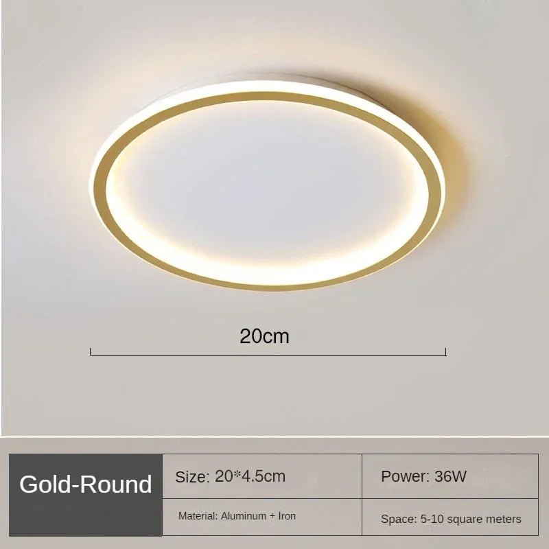 Plafonnier LED Design Rond Scandinave Lumineux Moderne