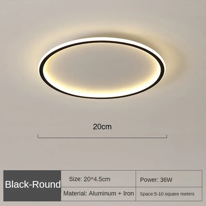 Plafonnier LED Design Rond Scandinave Lumineux Moderne