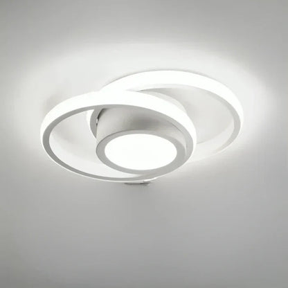 Plafonnier LED Moderne à Double Anneau 0