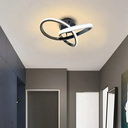 Plafonnier LED Moderne à Double Anneau 1