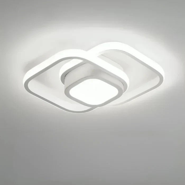 Plafonnier LED Moderne à Double Anneau 10