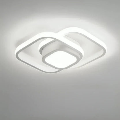 Plafonnier LED Moderne à Double Anneau 10