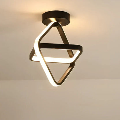 Plafonnier LED Moderne à Double Anneau 6