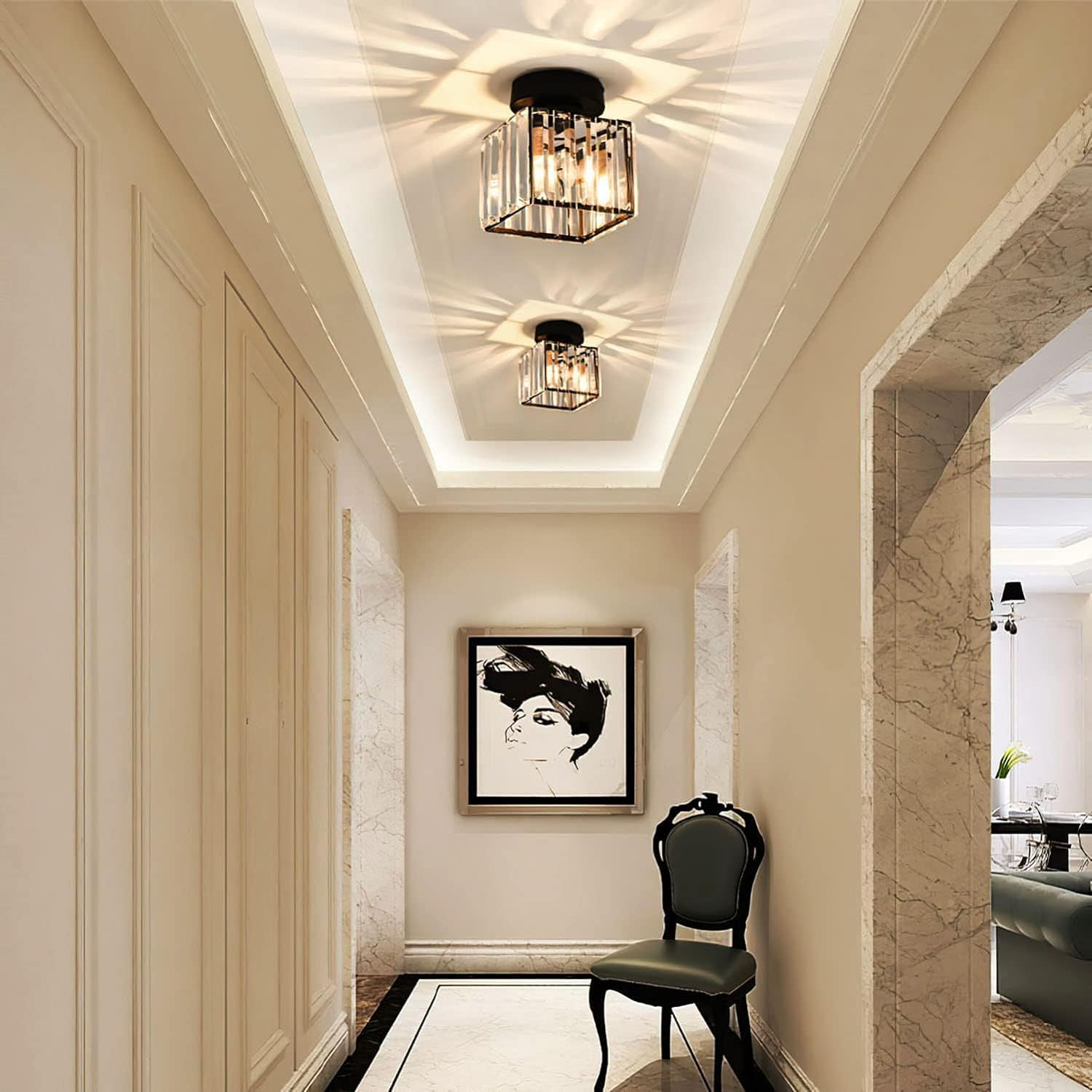 Plafonnier Moderne en Cristal 6