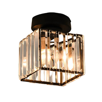 Plafonnier Moderne avec Accents Cristal Design Contemporain - Foivo