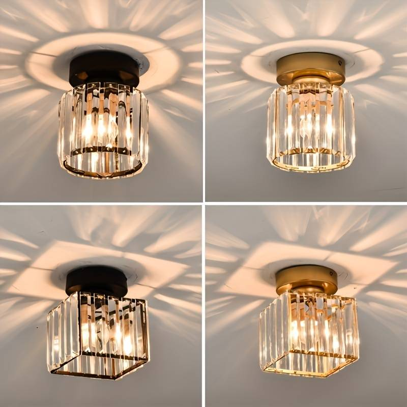 Plafonnier moderne avec accents de cristal 2