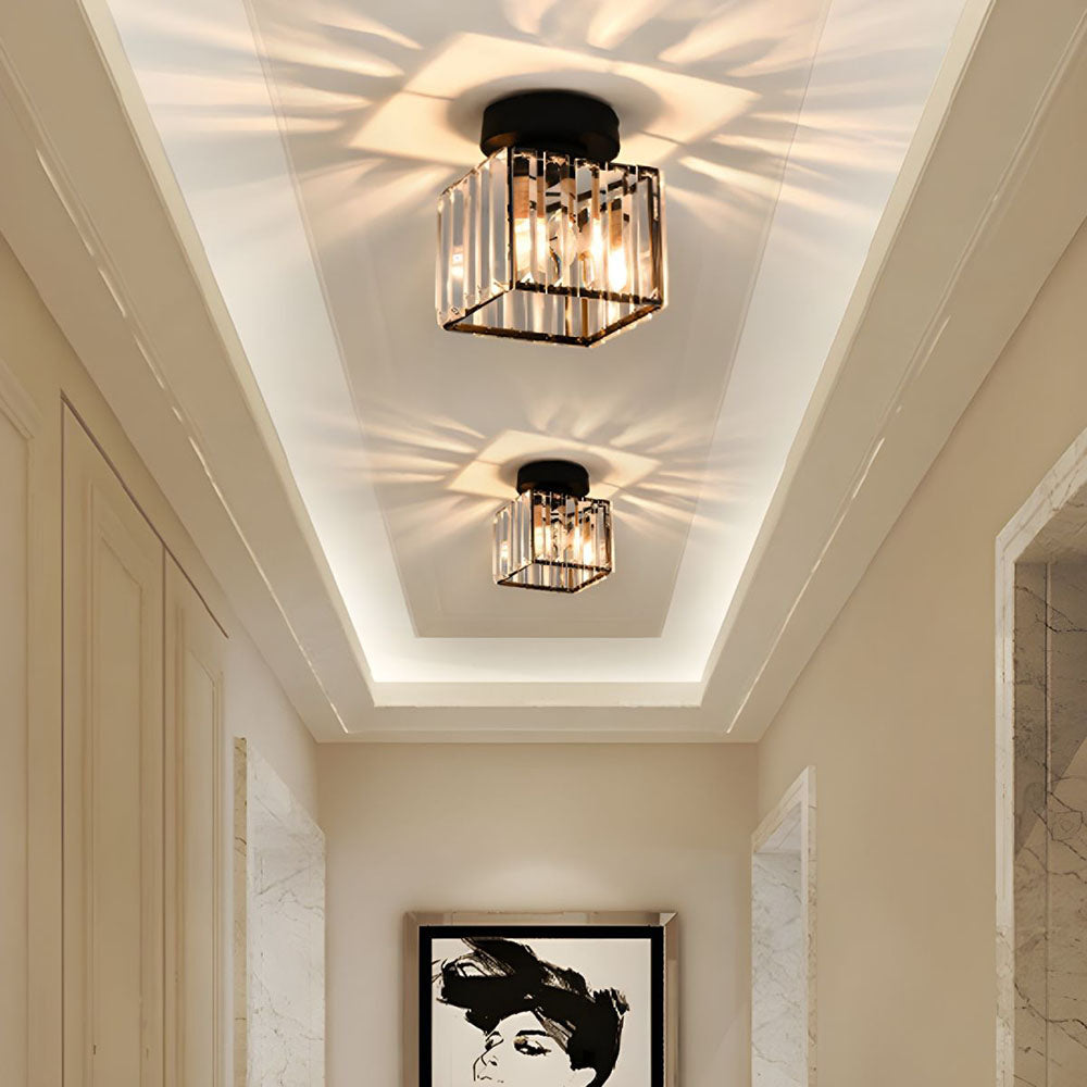Plafonnier moderne avec accents de cristal 3