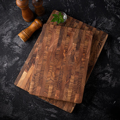 Planche à Découper en Bois de Teck Grande Taille 5