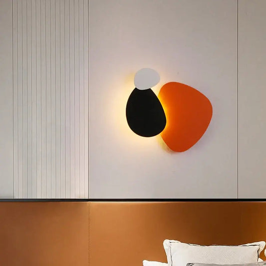 Lampe Murale LED Design Nordique Orange Élégante - blxckfr