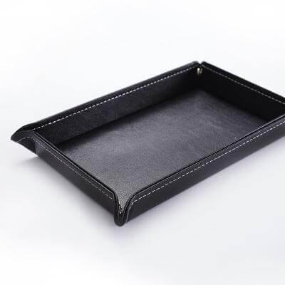 Plateau en Cuir pour Maison et Bureau 4