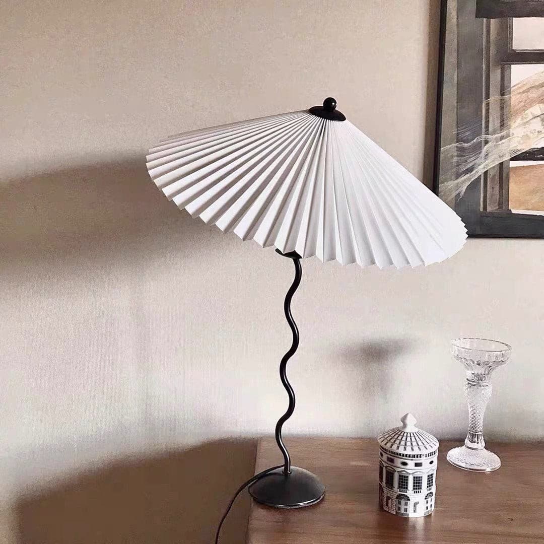 Lampe de Bureau Chic en Bois | Abat-jour Délicat et Raffiné