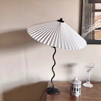 Lampe de Bureau Chic en Bois | Abat-jour Délicat et Raffiné
