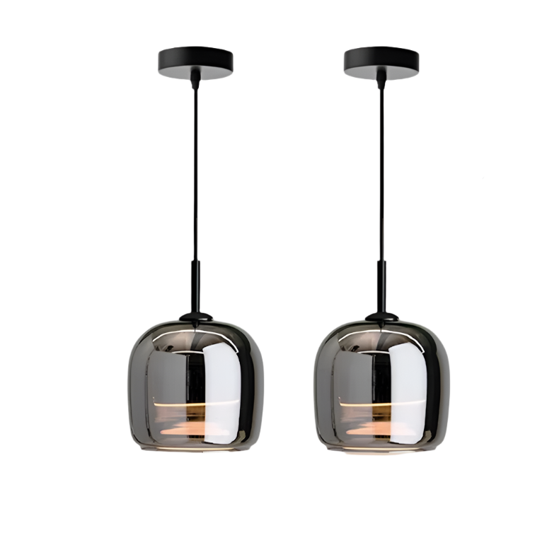 Lampe Suspendue Moderne Noir Élégant LED