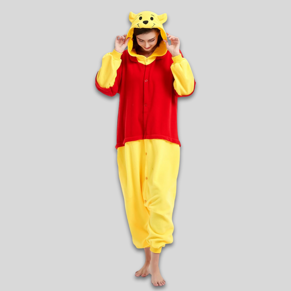Combinaison Polaire Douillette pour Adultes Pyjama Décontracté