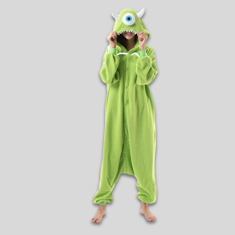 Combinaison Polaire Douillette pour Adultes Pyjama Décontracté