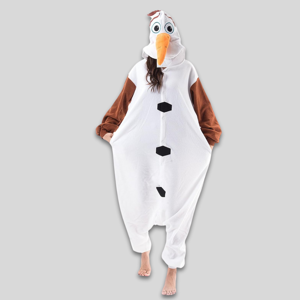 Combinaison Polaire Douillette pour Adultes Pyjama Décontracté