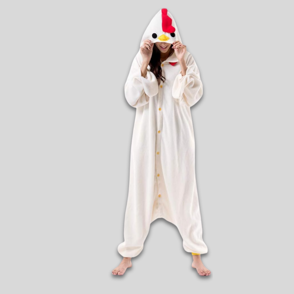 Combinaison Polaire Douillette pour Adultes Pyjama Décontracté