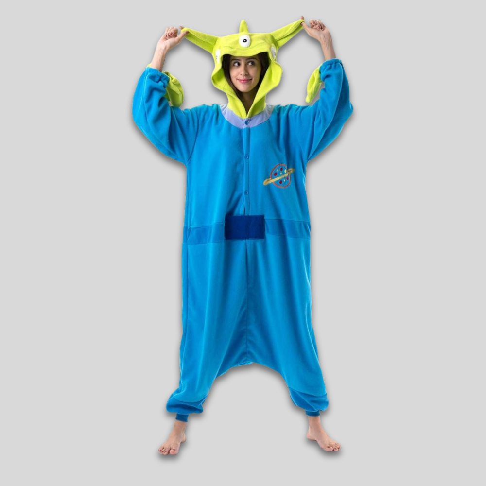 Combinaison Polaire Douillette pour Adultes Pyjama Décontracté - BlxckFR
