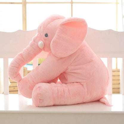 Oreiller Éléphant Doux pour Bébés et Enfants - Coussin Peluche Mignon