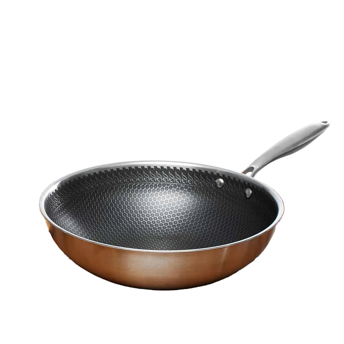 Poêle Cuisine Antiadhésive Acier Inoxydable Ergonomique - Foivo