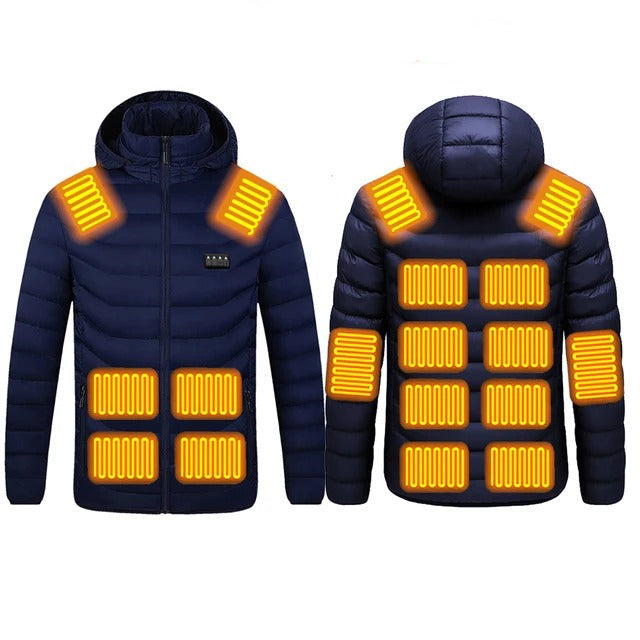 Veste Électrique Chauffante Hiver | Chaud et Légère avec 17 Zones