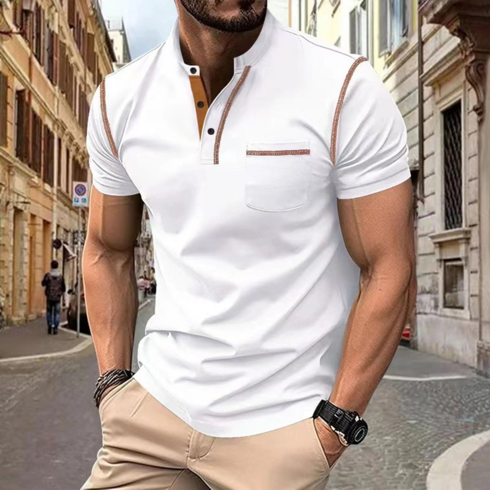Polo Homme Classique Polyvalent 5