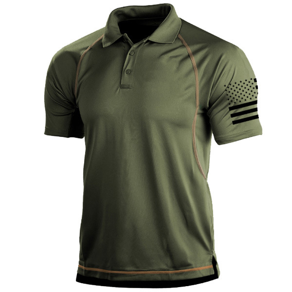 Polo Homme Coupe Ajustée Sportif Manches Courtes 1