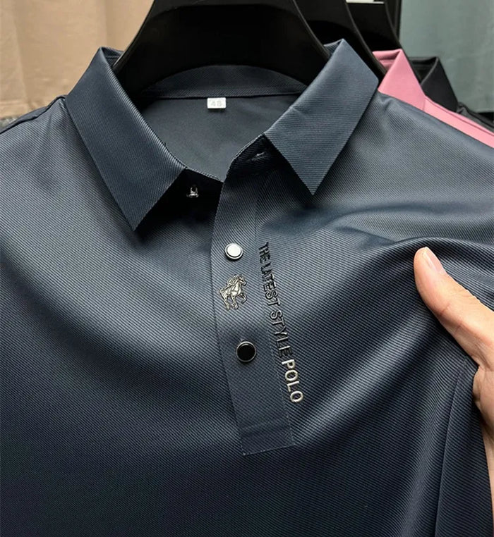 Polo Homme Coton Manches Courtes Coupe Ajustée - Foivo